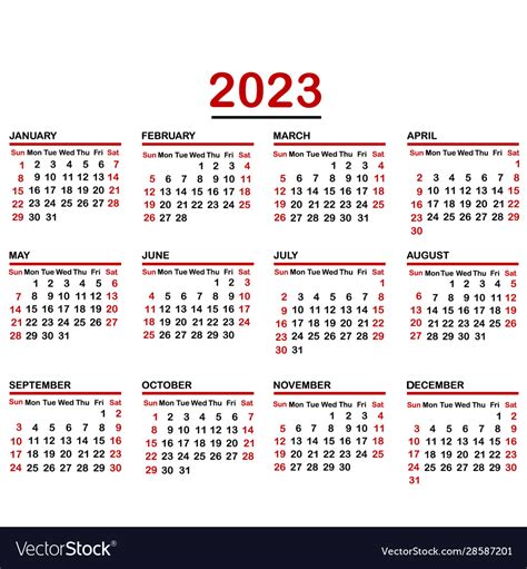 Minimalist 2023 Calendar